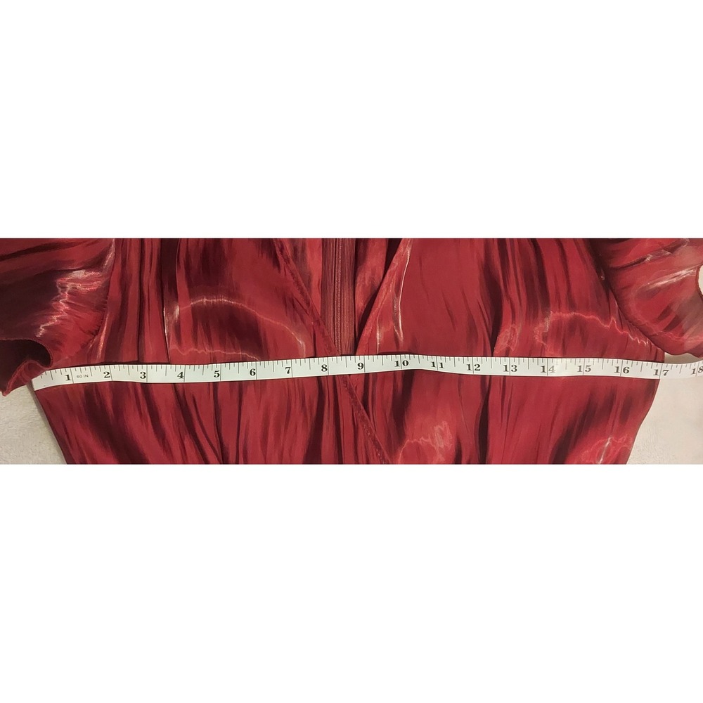 Altar'd State Womens Burgundy Silky Flowy Hi-Low Asymmetrical Dress Size Medium - Picture 9 of 10
